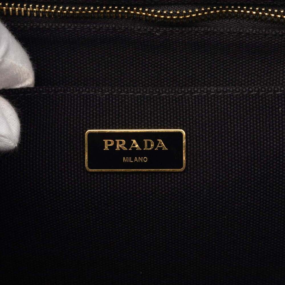 PRADA Black Canvas Shoulder Bag - Picture 5 of 5